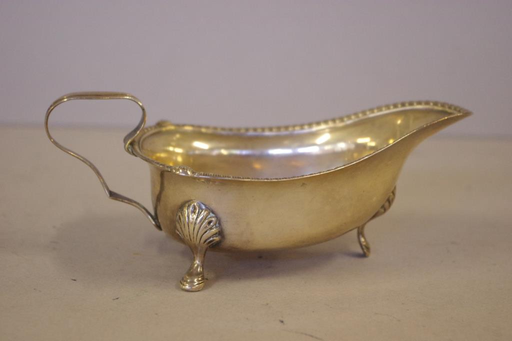 Sterling silver sauce boat - Image 3 of 4