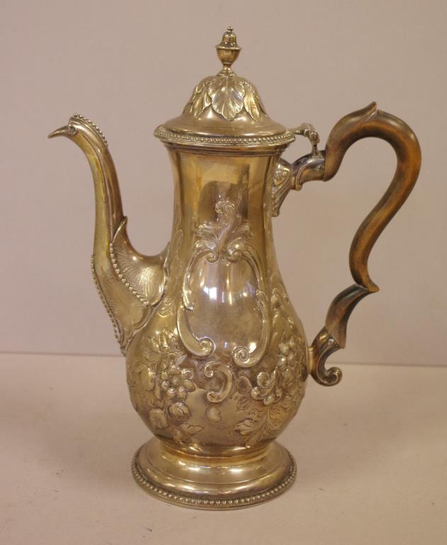 George III sterling silver coffee pot