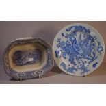 Masons blue & white Ironstone dragon plate