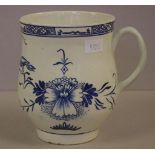 Late C18th Caughley blue & white tankard