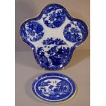 Royal Worcester Willow pattern tray