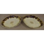 Pair of Derby serving dishes