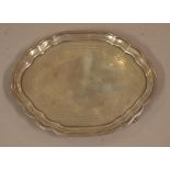 George III sterling silver card tray