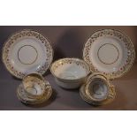 English bone china part tea service