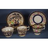 One New Hall Trio and a New Hall cup & saucer