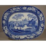 Early 19th century English pearlware platter