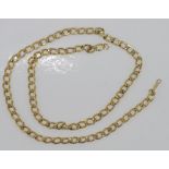 Small 9ct gold curblink chain