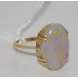 15ct gold & opal ring.