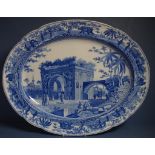 Spode Caramanian transfer printed platter