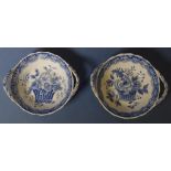 Two Spode two handle bowls