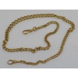 18ct yellow gold fob chain