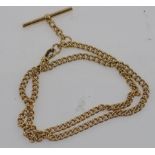 9ct yellow gold fob chain