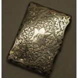 Victorian sterling silver card case