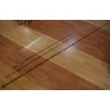 Three William Southam split cane fishing rods