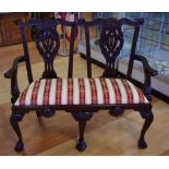 Chippendale style settee