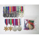 Four WWII war medals