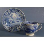 Spode 'Milkmaid' pattern coffee cup & saucer