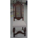 Tudor style high back chair