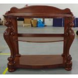 Victorian mahogany dumb waiter