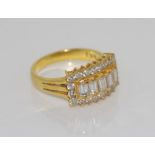 18ct yellow gold and diamond ring