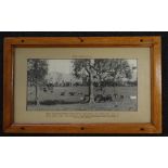 Early NSW railway carriage framed photograph