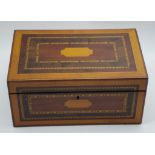 Victorian inlaid jewellery box