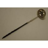 Early silver toddy ladle