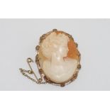 Vintage cameo brooch