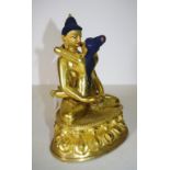Tibetan brass Buddha figure
