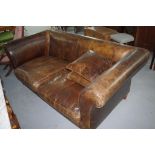 Leather 3 seater sofa