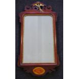 Large George III mahogany mirror