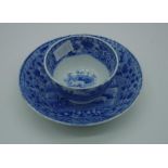 Spode 'Milkmaid' pattern tea bowl & saucer