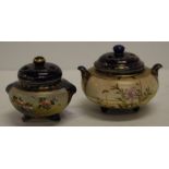 Two similar Japanese Satsuma miniature censers