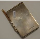 Edwardian sterling silver notebook