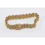 9ct yellow gold flexible bracelet