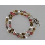 Multi coloured bead necklace