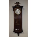 Vintage single weight Vienna regulator clock