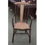 Antique spindle armchair