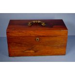 Early Victorian mahogany tea caddy