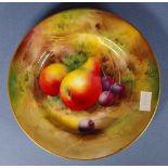 Royal Worcester hand painted side plate