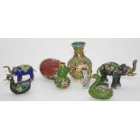 Quantity of vintage cloisonne miniatures