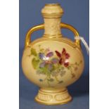 Royal Worcester blush ivory violet pot