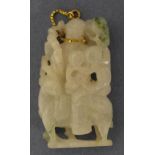 Chinese carved white jade figure