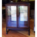 Vintage mirror back china cabinet