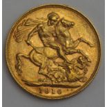 Australian Gold Sovereign 1910 Perth