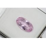 Unset oval kunzite approx 26ct