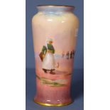 Antique Royal Doulton signed hand painted vase
