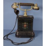 Antique Danish JYDSK hand crank telephone