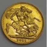 Great Britain Gold Sovereign 1911