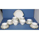 Twenty one piece Royal Crown Derby tea set